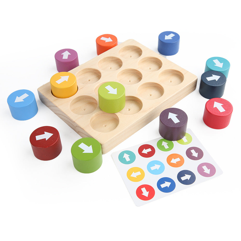 Christmas toys, gifts, children's arrows, matching games, smart building blocks, directional attention, concentration training, early education puzzle toys