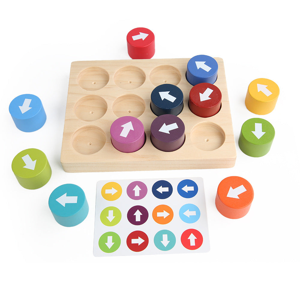 Christmas toys, gifts, children's arrows, matching games, smart building blocks, directional attention, concentration training, early education puzzle toys