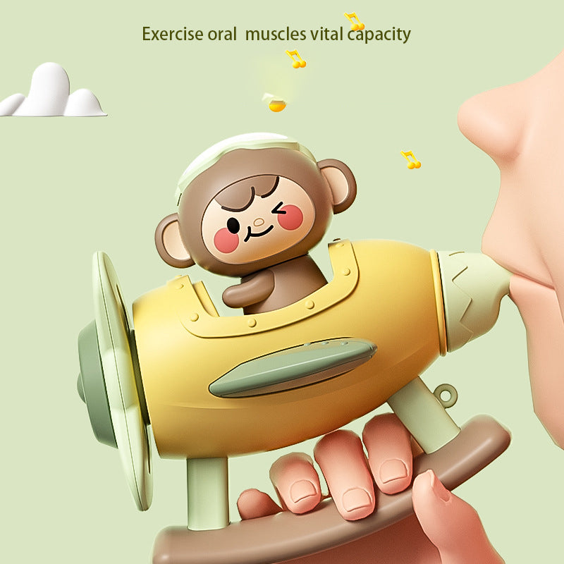 Educational Children's Musical Instrument Child Whistle for Infant Lung Capacity Exercise Early Education Toy Aircraft Bath Toys
