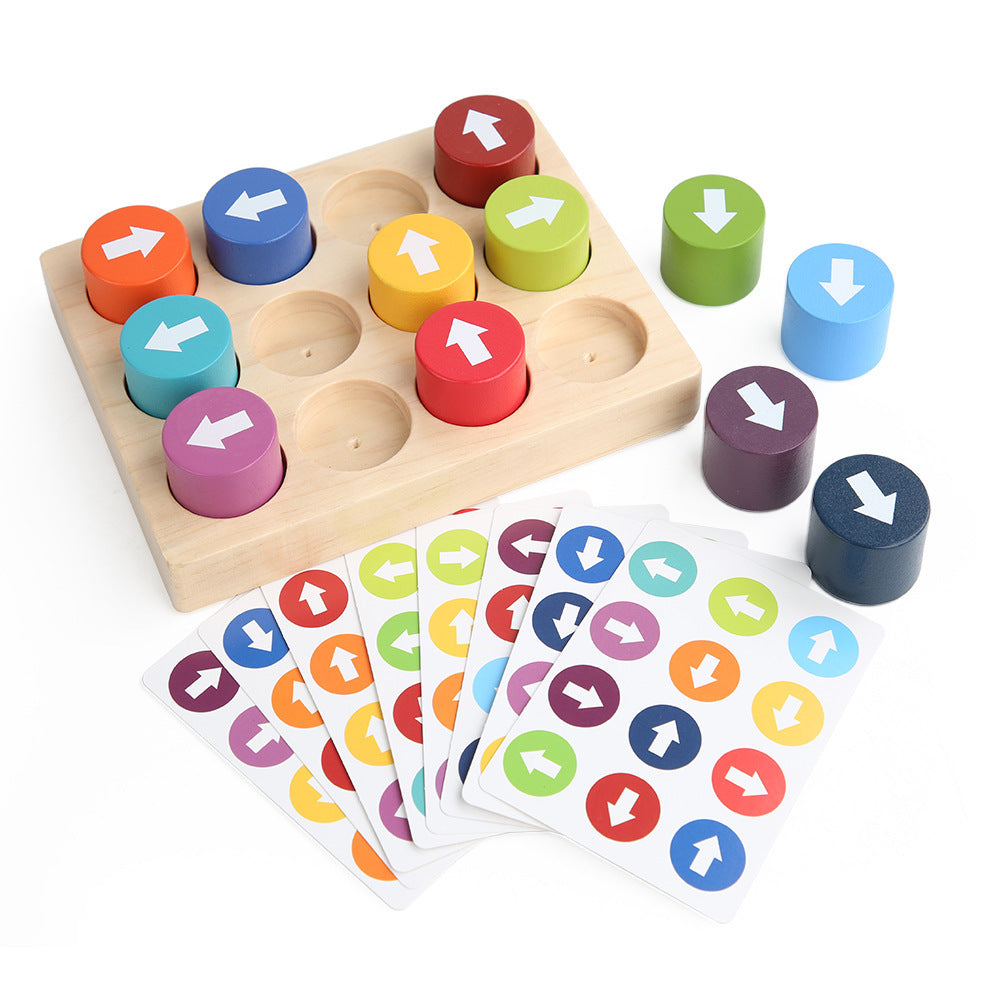Christmas toys, gifts, children's arrows, matching games, smart building blocks, directional attention, concentration training, early education puzzle toys