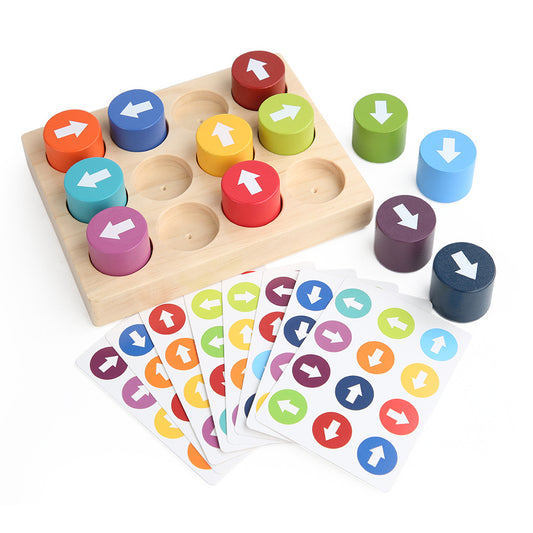 Christmas toys, gifts, children's arrows, matching games, smart building blocks, directional attention, concentration training, early education puzzle toys