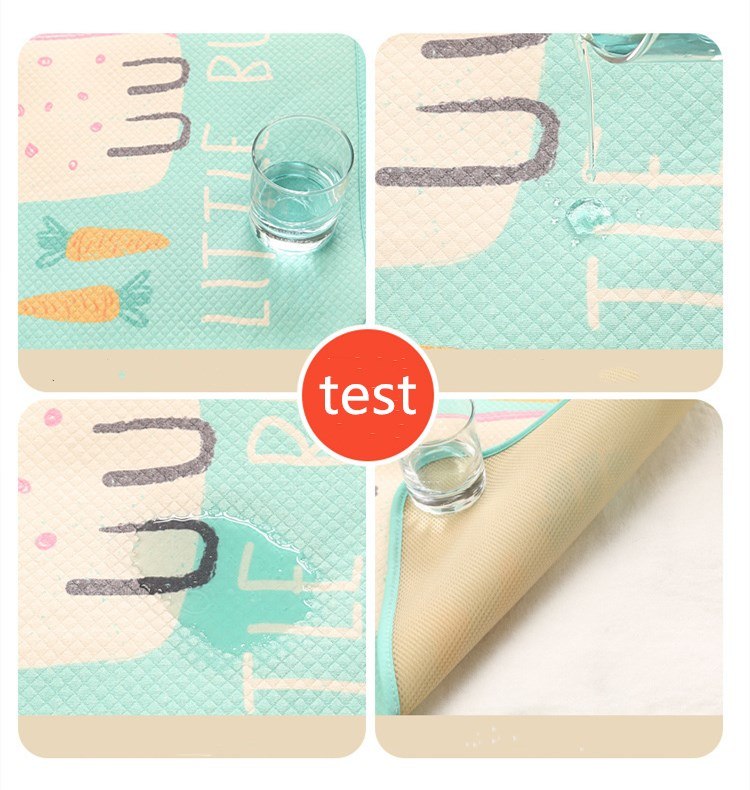 3 Layer Changing Pads Covers Breathable Baby Diapers Mattress Diapers for Newborns Cartoon Pattern Waterproof Changing Mat 30*45cm